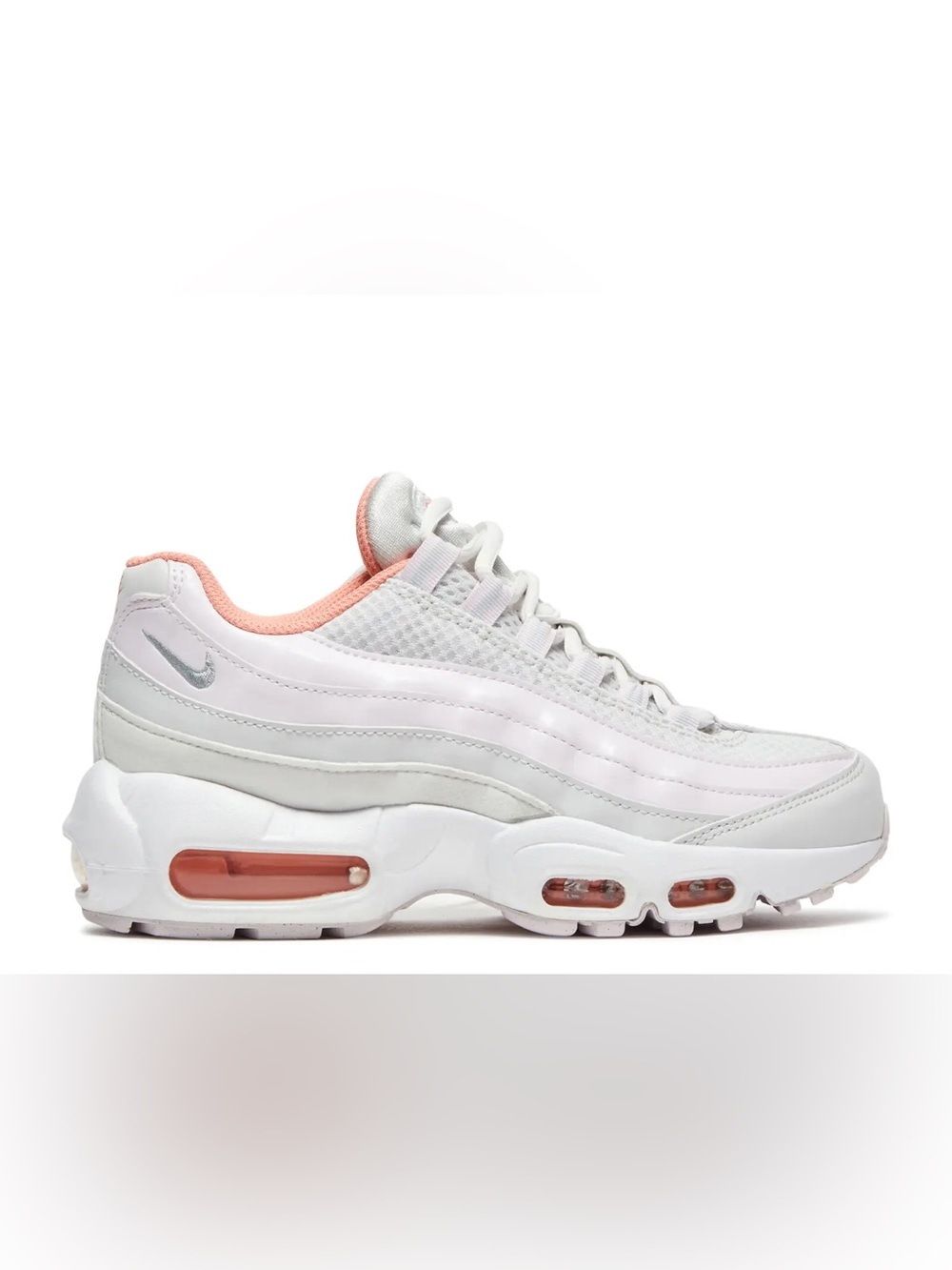 Nike AIR MAX 95 RECRAFT GS 'LIGHT VIOLET CRIMSON BLISS' sz 6 youth/ 7.5 womens
